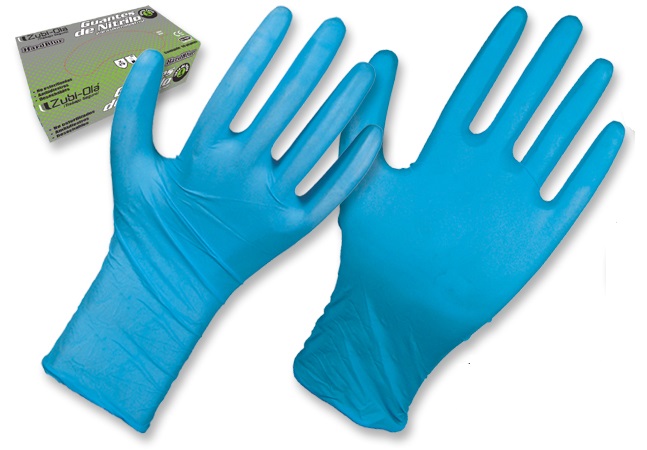 GUANTES NITRILO T-XL AZUL