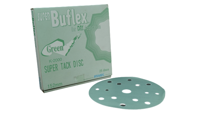 SUPER BUFLEX GREEN DRY DISCO VELCRO 6" K2000